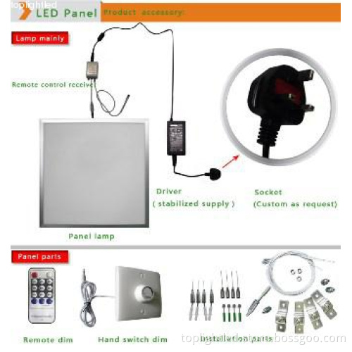 600*600mm Dimmable LED panel lamp 48W